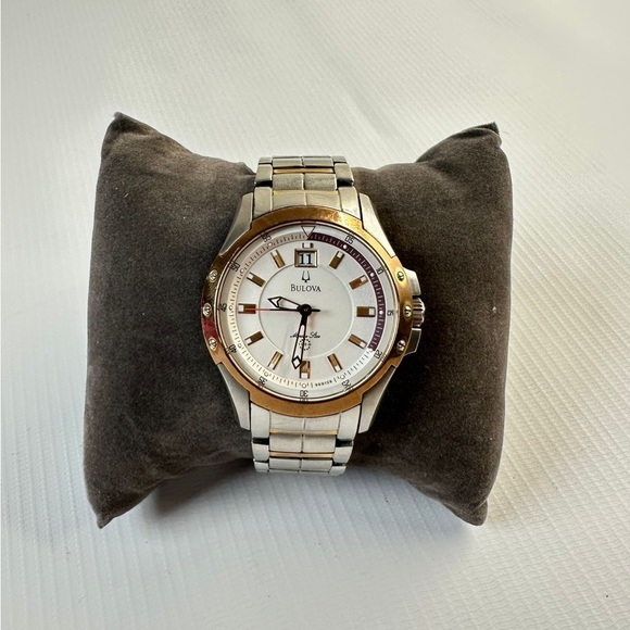 Bulova Marine Star Two-Tone Silver and Gold Watch - Picture 1 of 5